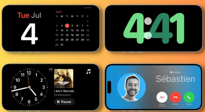 头屯河苹果手机维修分享iOS17横屏充电待机显示有什么好处 