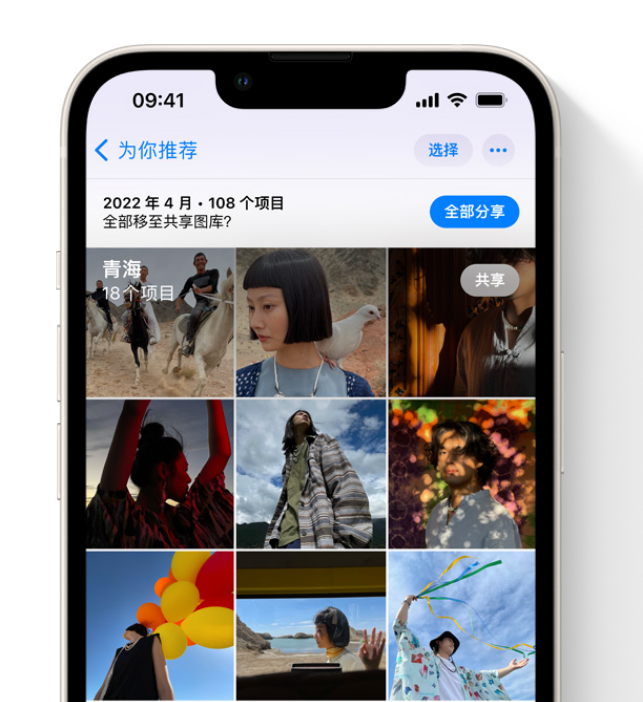 头屯河苹果维修网点分享在 iPhone 上使用共享图库 