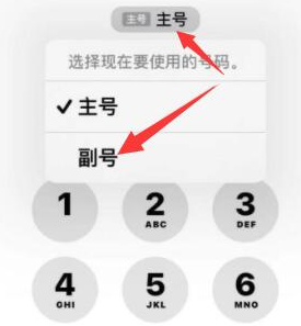 头屯河苹果14维修店分享iPhone 14 Pro Max使用副卡打电话的方法 