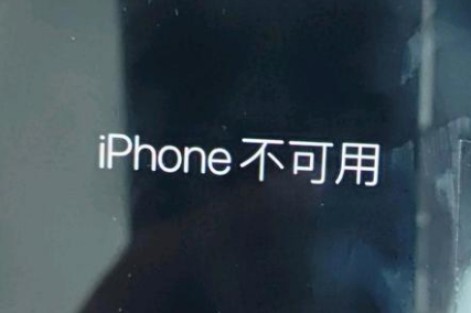 头屯河苹果服务网点分享锁屏界面显示“iPhone 不可用”如何解决 